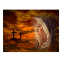 Blessed Virgin Mary Calvary Post Cards