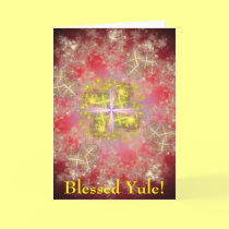 Blessed Yule Customizable Card cards