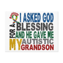 Blessing 5 GRANDSON Autism T-Shirts & Apparel Postcard