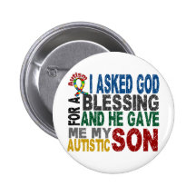 Blessing 5 SON Autism T-Shirts & Apparel Pins