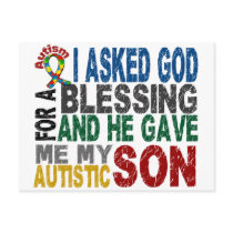 Blessing 5 SON Autism T-Shirts & Apparel Post Cards