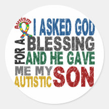 Blessing 5 SON Autism T-Shirts & Apparel Sticker