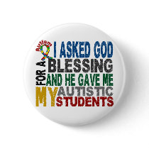 Blessing 5 STUDENTS Autism T-Shirts & Apparel Pins