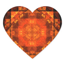 Blessing Abstract Art Heart Sticker