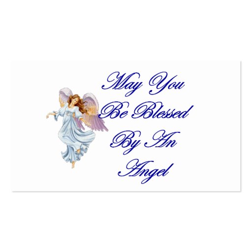 Blessing Cards - May You Be Blessed By An Angel Business Cards (front side)