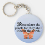 Blessing for Gentleness Matthew 5:5 Keychain