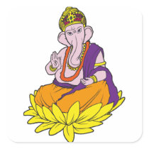 Blessing Ganesha Stickers