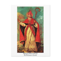 Blessing Of St. Nicholas By Francesco Guardi Postcard