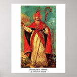 Blessing Of St. Nicholas By Francesco Guardi Print