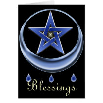 Blessing Symbol & Pentagram Card by pentagramstar Blessing Symbol & Pentagram Card