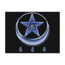 Blessing Symbol & Pentagram Postcard by pentagramstar Blessing Symbol & Pentagram Postcard