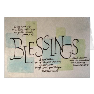 Blessings Card by Kayteabugz