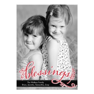 Blessings Holiday Photo Cards