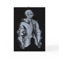 Bleu Knight Greeting Card by Jaenne Bleu Knight Greeting Card