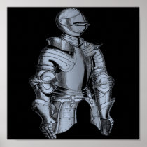 Bleu Knight Print