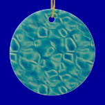 blgr089  PEARLY BLUES GREENS PATTERNS WATER FANTAS ornaments