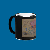 Blimp Pig Mug mugs