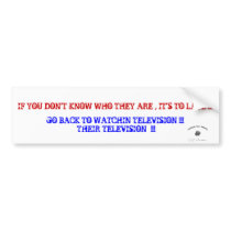BLIND LEADING THE BLIND bumper stickers