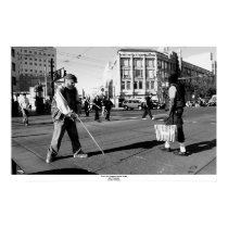 Blind Man Crossing Market Street posters