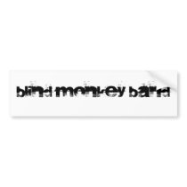 Blind Monkey Band Bumper Sticker bumper stickers