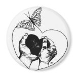 Blind River Palliative Care Logo (B&amp;W) Refrigerator Magnets