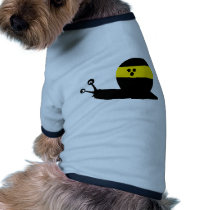 blind snail icon dog t-shirt