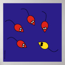 blindly mouse - for choice spoilt posters