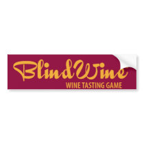 BlindWine Bumper Sticker bumper stickers by macsis BlindWine Bumper Sticker bumper stickers