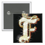 Bling alphabet F Pins