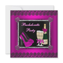 Bling and Bubbly Bachelorette Invite