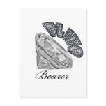 Bling Bearer Wedding Gift Post Card