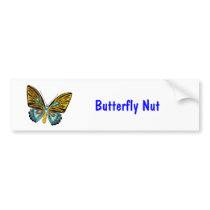 Bling Bling Butterfly Bumper Sticker