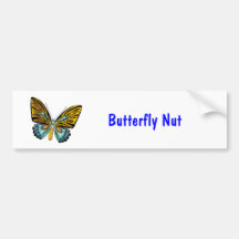 Bling Bling Butterfly Bumper Sticker