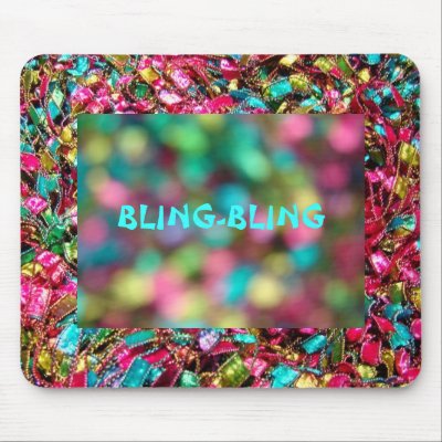 "BLING-BLING" Deco Mouse Pad by susanbergstrom444