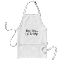 Bling Bling I Got The Ring aprons by CelebrationZazzle Bling Bling I Got The Ring aprons