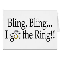 Bling Bling I Got The Ring cards