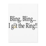 Bling Bling, I Got The Ring Post Cards