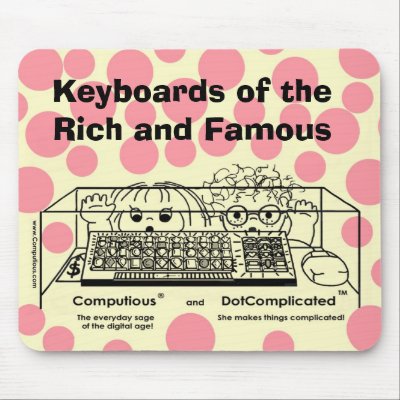 Bling Bling Keyboard Mouse Mats by Computious