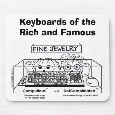 BLING-BLING KEYBOARD MOUSE MAT by Computious