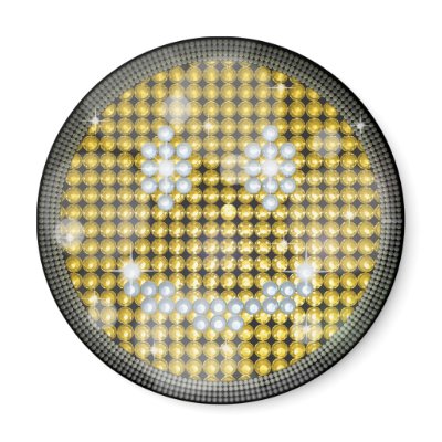 BLING BLING SMILEY MAGNETS by fortyone