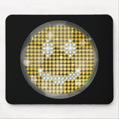 BLING BLING SMILEY MOUSE PADS by fortyone