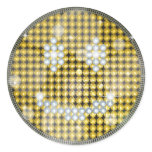 BLING BLING SMILEY ROUND STICKERS