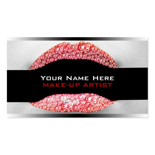 Bling Business Cards For MakeUp Artists Zazzle