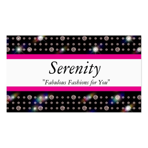 Bling Diamond 100 DoubleSided Standard Business Cards (Pack Of 100) Zazzle