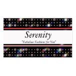 Bling Diamond B400-Double Red Business Card Templates