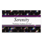 Bling Diamond B500-Double Hot Pink Business Card Templates