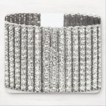 Bling diamonds cuff bracelet jewelry mousepad