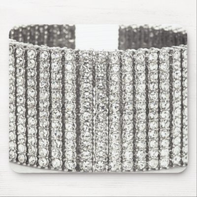 Bling diamonds cuff bracelet jewelry mousepad by scarletquill