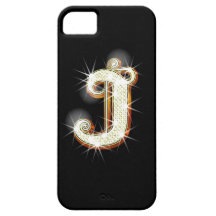 Bling Monogram J iPhone 5 Case