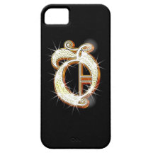 Bling Monogram O iPhone 5 Case